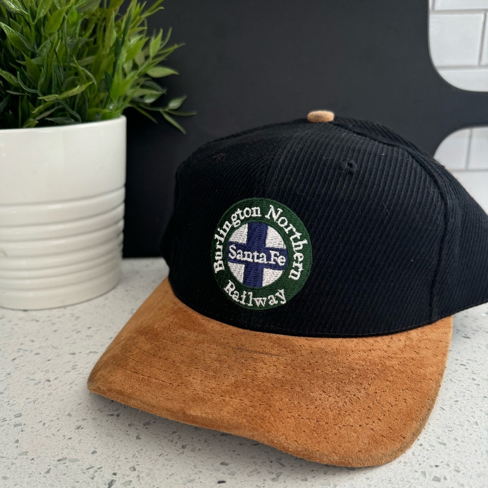 The Company Store Santa Fe Burlington Northern Railway snap back hat